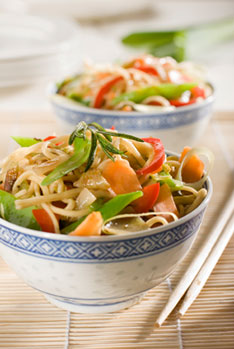 Chinese Noodles with Vegetables
